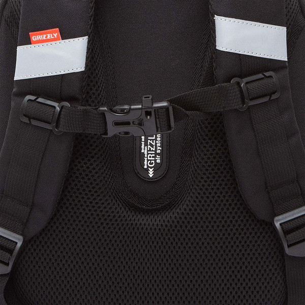 Изображение товара Школьный рюкзак Grizzly RAz-587-10 (черный)