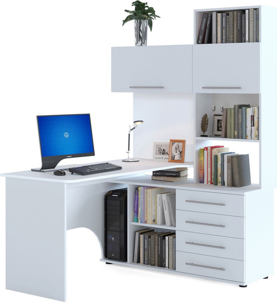 Изображение товара Компьютерный стол Сокол-Мебель КСТ-14.1П (правый, белый)