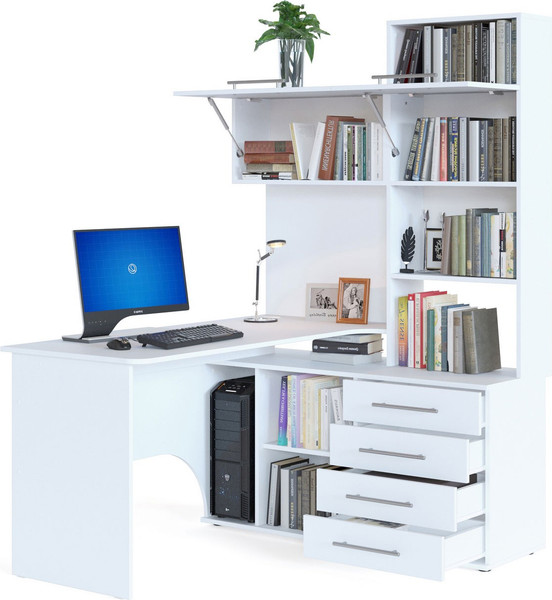 Изображение товара Компьютерный стол Сокол-Мебель КСТ-14.1П (правый, белый)