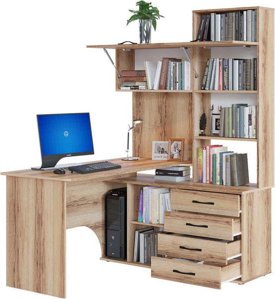 Изображение товара Компьютерный стол Сокол-Мебель КСТ-14.1П (правый, дуб делано)