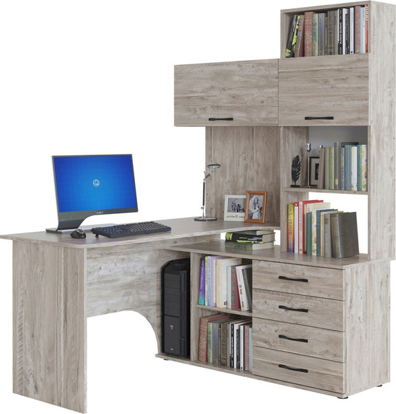 Изображение товара Компьютерный стол Сокол-Мебель КСТ-14.1П (правый, дуб юкон)