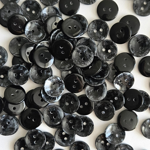 Изображение товара Набор пуговиц Sentex P-A2027 11.5/2 (100шт, антрацит)