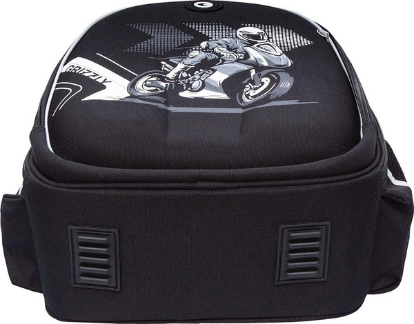 Изображение товара Школьный рюкзак Grizzly RAz-587-15 (черный/белый)