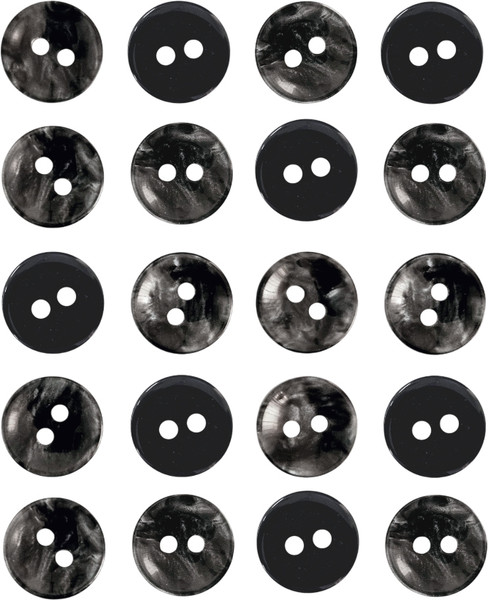 Изображение товара Набор пуговиц Sentex P-A2027 11.5/2 (20шт, антрацит)