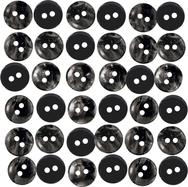 Изображение товара Набор пуговиц Sentex P-A2027 11.5/2 (50шт, антрацит)