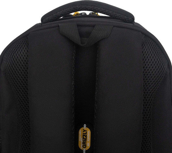 Изображение товара Школьный рюкзак Grizzly RAz-587-17 (черный/желтый)