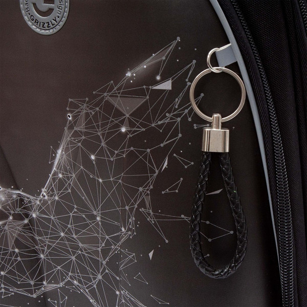 Изображение товара Школьный рюкзак Grizzly RAz-587-4 (черный)