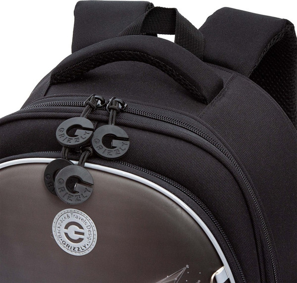 Изображение товара Школьный рюкзак Grizzly RAz-587-4 (черный)