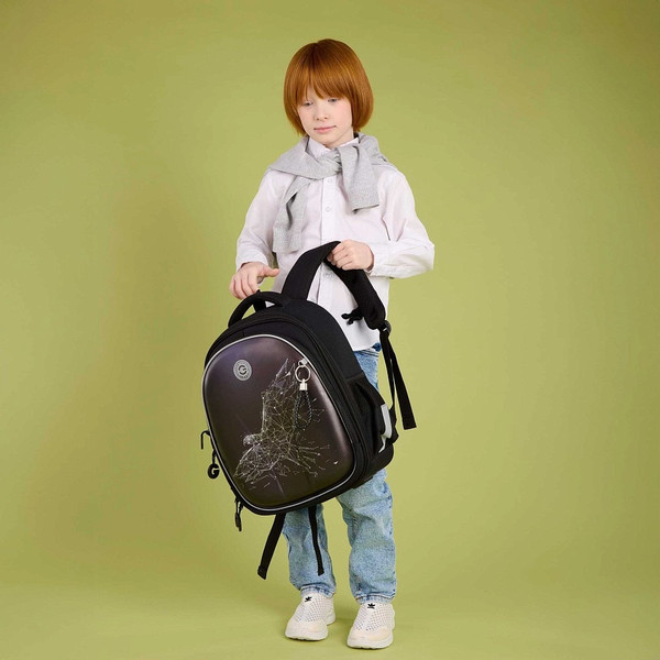 Изображение товара Школьный рюкзак Grizzly RAz-587-4 (черный)