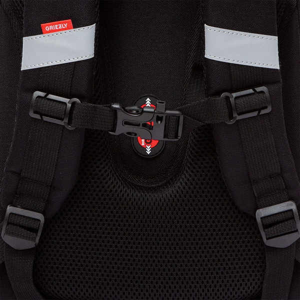 Изображение товара Школьный рюкзак Grizzly RAz-587-4 (черный)