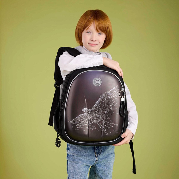 Изображение товара Школьный рюкзак Grizzly RAz-587-4 (черный)