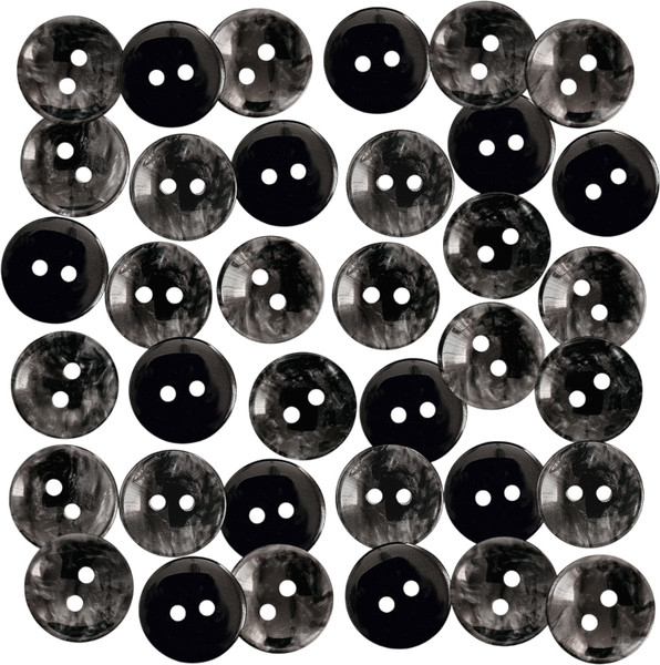 Изображение товара Набор пуговиц Sentex P-A2027 15/2 (50шт, антрацит)