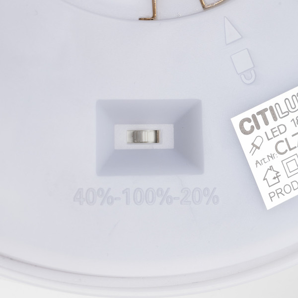 Изображение товара Светильник Citilux Etalon CL750240 (белый/бук)