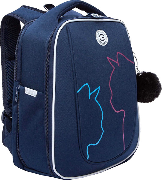 Изображение товара Школьный рюкзак Grizzly RAf-592-6 (синий)