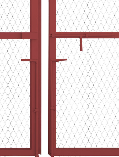 Изображение товара Ворота распашные Белзабор Из профильной трубы и сетки рабицы внутреннее открытие 4x1.5м