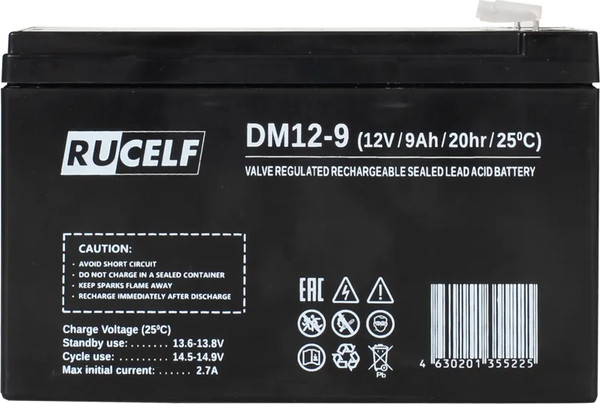 Изображение товара Аккумуляторная батарея Rucelf DM12-9