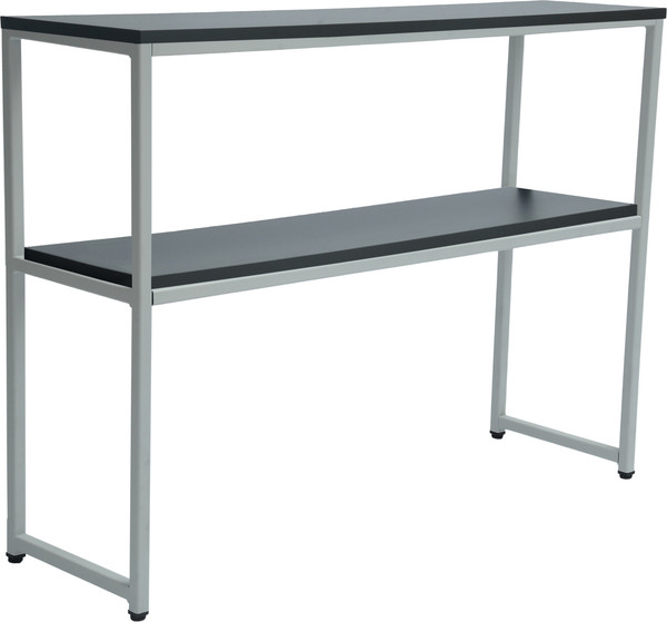 Изображение товара Консольный столик Allerd Rion 30x75 / 2060110700 (белый муар/металл бруклин)