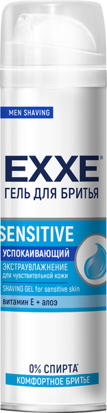 Изображение товара Гель для бритья Exxe Sensitive Успокаивающий (200мл)
