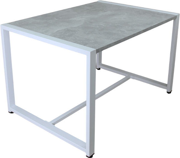 Изображение товара Журнальный столик Allerd Rion 85x51 / 2070110500 (белый муар/бетон)