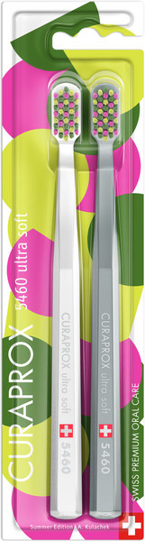 Изображение товара Набор зубных щеток Curaprox Ultrasoft D-0.10 Duo Summer (2шт)