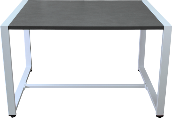 Изображение товара Журнальный столик Allerd Rion 85x51 / 2070110700 (белый муар/металл бруклин)