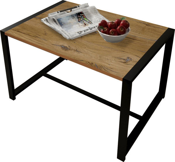 Изображение товара Журнальный столик Allerd Rion 85x51 / 2070210600 (черный муар/дуб нокс)