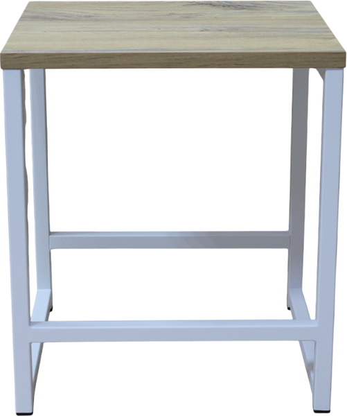 Изображение товара Табурет Allerd Rion 38x35x43 / 3010110600 (белый муар/дуб нокс)