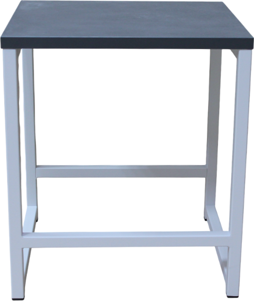 Изображение товара Табурет Allerd Rion 38x35x43 / 3010110700 (белый муар/металл бруклин)