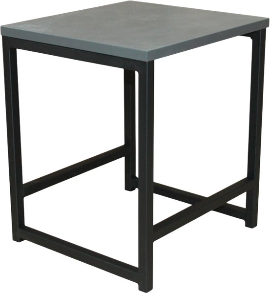 Изображение товара Табурет Allerd Rion 38x35x43 / 3010210700 (черный муар/металл бруклин)