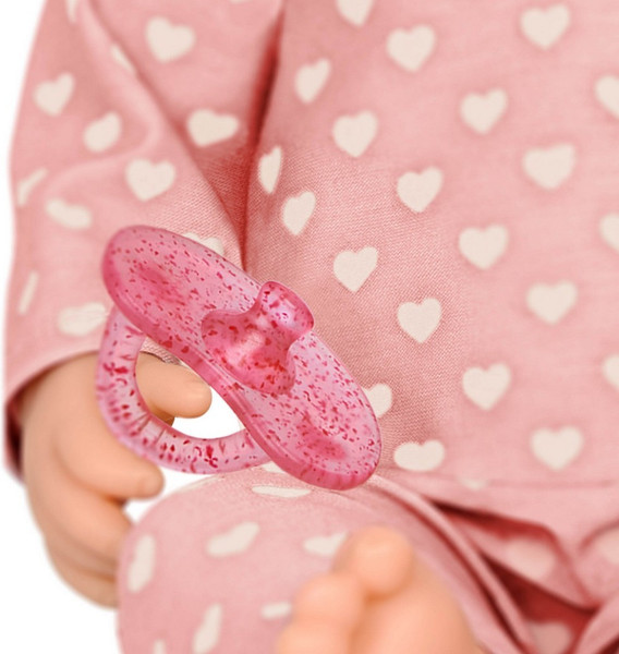 Изображение товара Пупс с аксессуарами LullaBaby В розовой пижаме с сердечками и шапочке / LBY7216