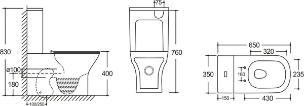 Изображение товара Унитаз напольный Cerutti Vettore CT10816