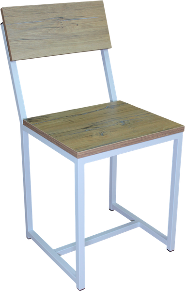 Изображение товара Стул Allerd Rion 38x32.5x43/ 3020110600 (белый муар/дуб нокс)