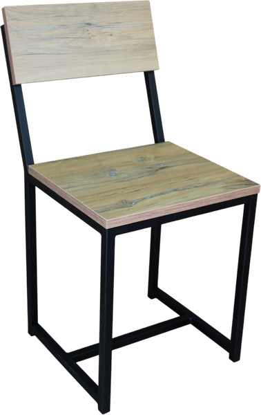 Изображение товара Стул Allerd Rion 38x32.5x43 / 3020210600 (черный муар/дуб нокс)