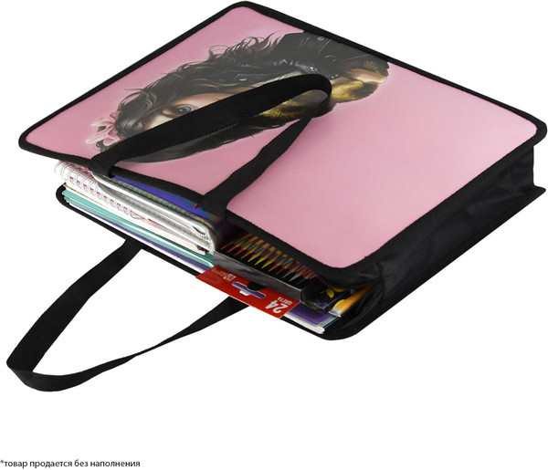 Изображение товара Папка-портфель Феникс+ Брюнетка с собачкой / 69274