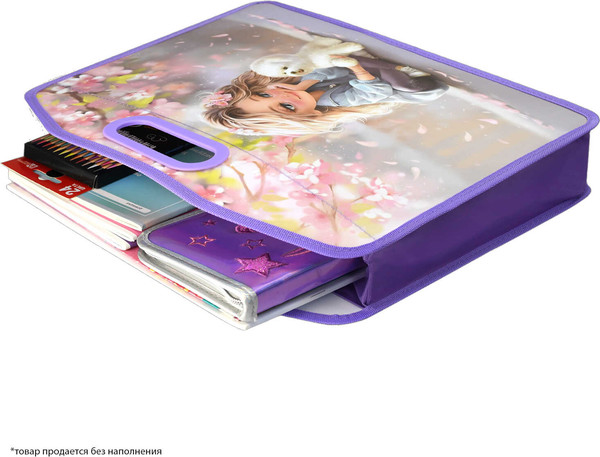 Изображение товара Папка для тетрадей Феникс+ Блондинка с собакой / 69280