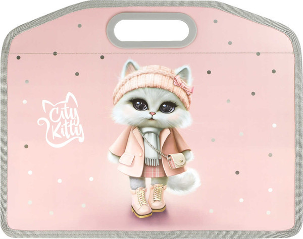 Изображение товара Папка для тетрадей Феникс+ Кошечка в пальто / 69281