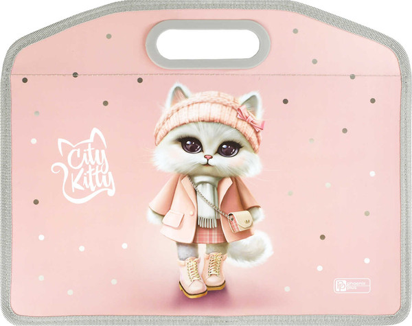 Изображение товара Папка для тетрадей Феникс+ Кошечка в пальто / 69281
