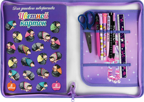 Изображение товара Папка для тетрадей Феникс+ Девочка на роликах / 69283