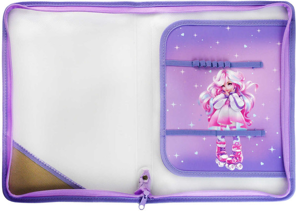 Изображение товара Папка для тетрадей Феникс+ Девочка на роликах / 69283