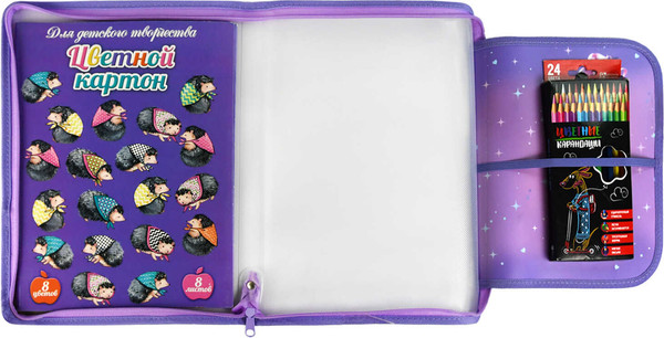 Изображение товара Папка для тетрадей Феникс+ Девочка на роликах / 69283