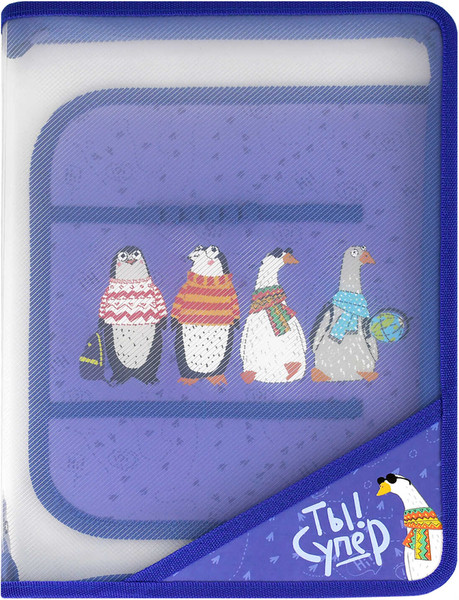 Изображение товара Папка для тетрадей Феникс+ Пингвины и гуси / 69284