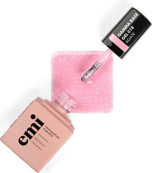 Изображение товара База для гель-лака E.Mi Lac Gamma Base Gel №018 Agate (15мл)