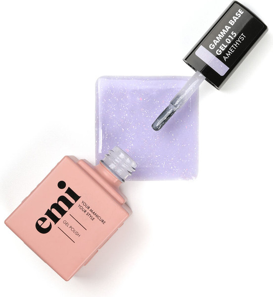 Изображение товара База для гель-лака E.Mi Lac Gamma Base Gel №015 Amethyst (15мл)