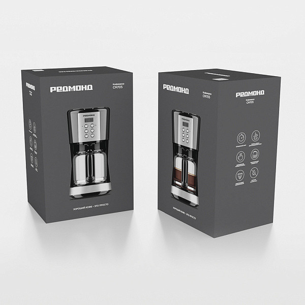 Изображение товара Капельная кофеварка Redmond CM705 (черный)