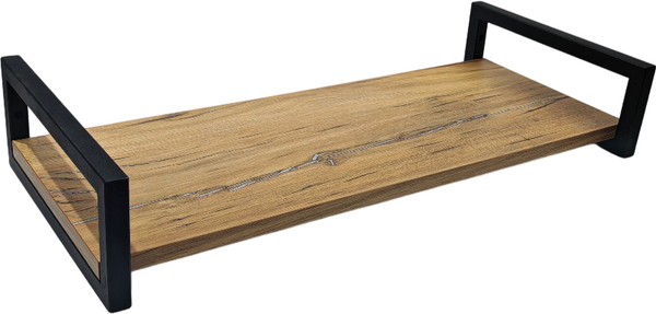 Изображение товара Полка Allerd 1 Rion 30x12 / 4050210600 (черный муар/дуб нокс)