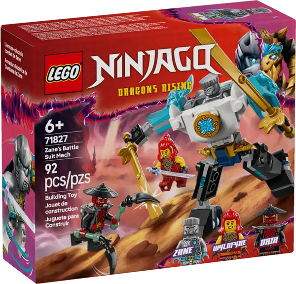 Изображение товара Конструктор Lego Ninjago Боевой робот Зейна в броне 71827