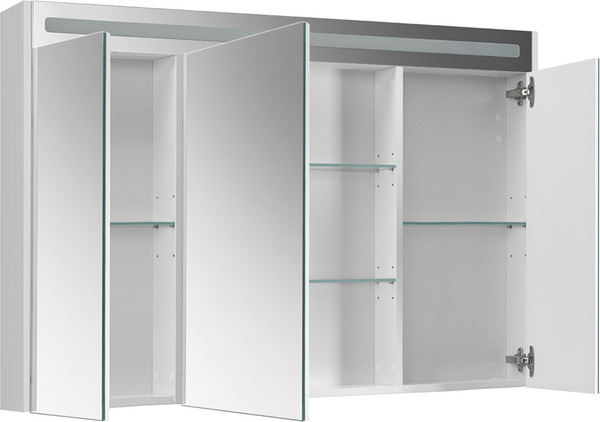 Изображение товара Шкаф с зеркалом для ванной Belux Бристоль ВШ 120 (1, белый глянцевый)