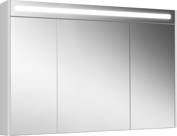 Изображение товара Шкаф с зеркалом для ванной Belux Бристоль ВШ 120 (1, белый глянцевый)