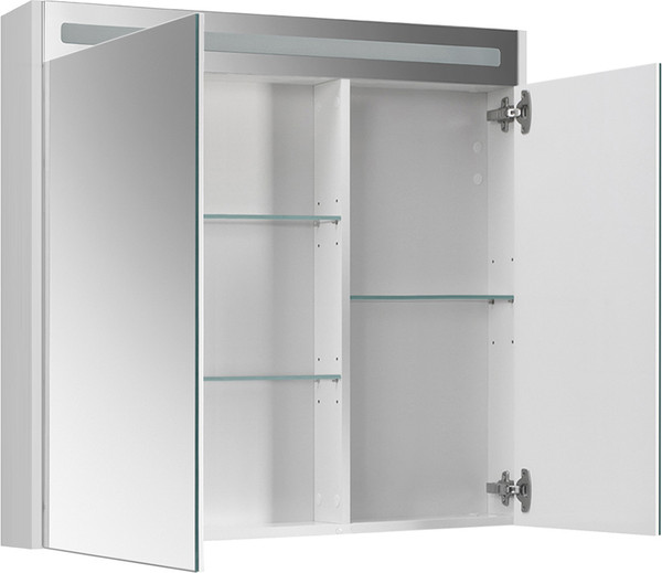 Изображение товара Шкаф с зеркалом для ванной Belux Бристоль ВШ 85 (1, белый глянцевый)