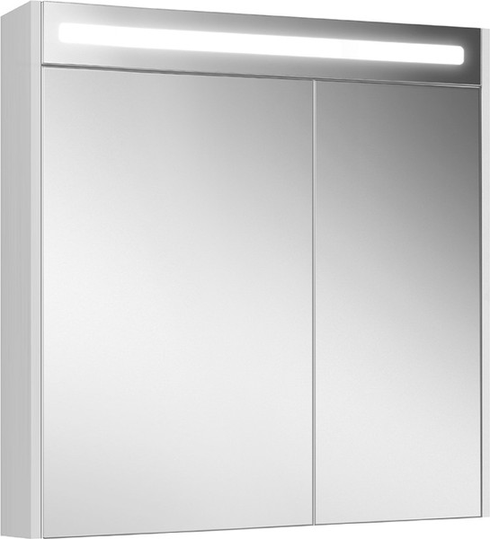 Изображение товара Шкаф с зеркалом для ванной Belux Бристоль ВШ 80 (1, белый глянцевый)